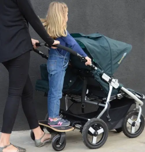 double stroller with rider board