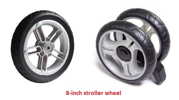 double stroller rubber wheels