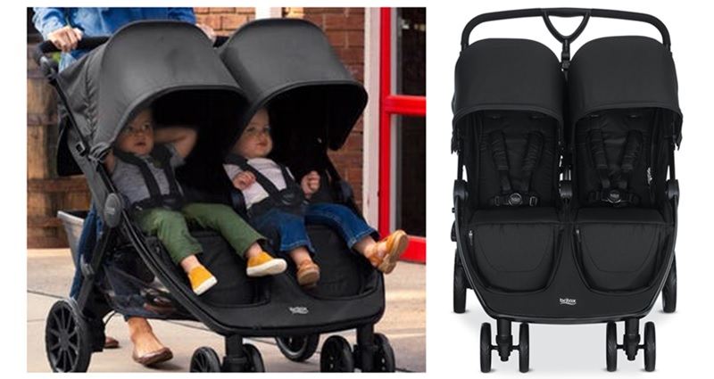 britax b lively double stroller car seat adapter