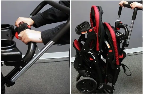 umbrella stroller with adjustable height handles