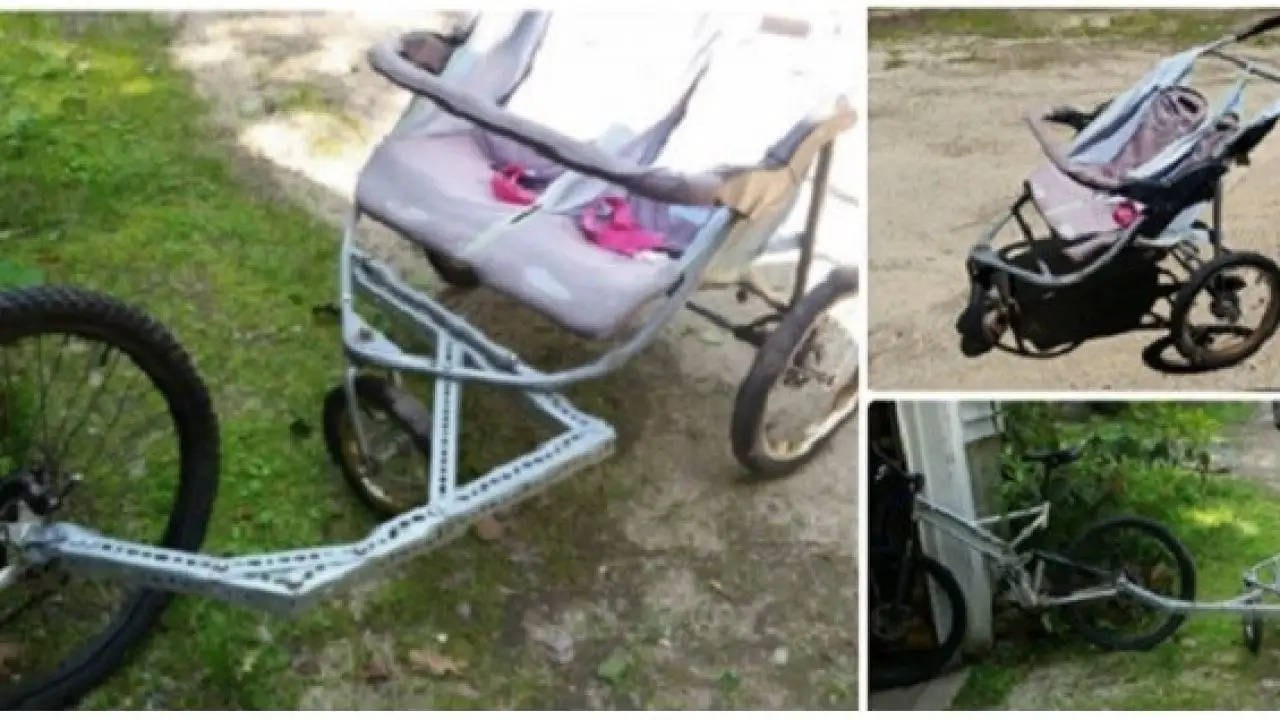 jogging stroller and bike trailer