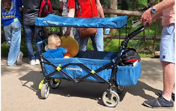 Stroller wagon in zoo