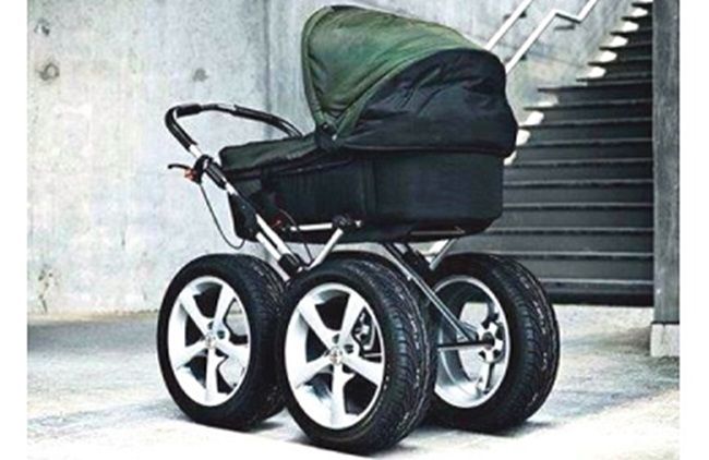 prams with air filled tyres