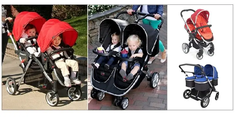 compact tandem double stroller